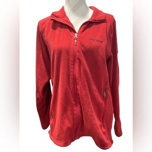 Marmot Women's Vibrant Red Ski Fleece Jacket Medium